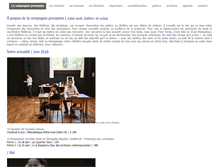 Tablet Screenshot of lacompagnieprovisoire.fr